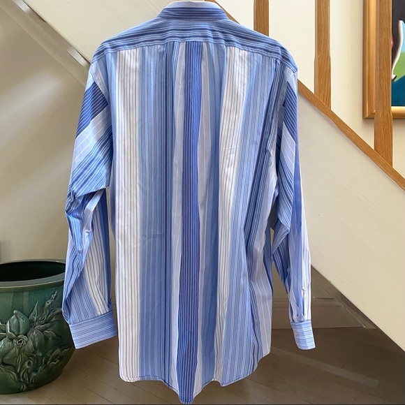 RALPH LAUREN Classic 100% Cotton Stripe Men’s Blaire Shirt, Size Large - Picture 11 of 14